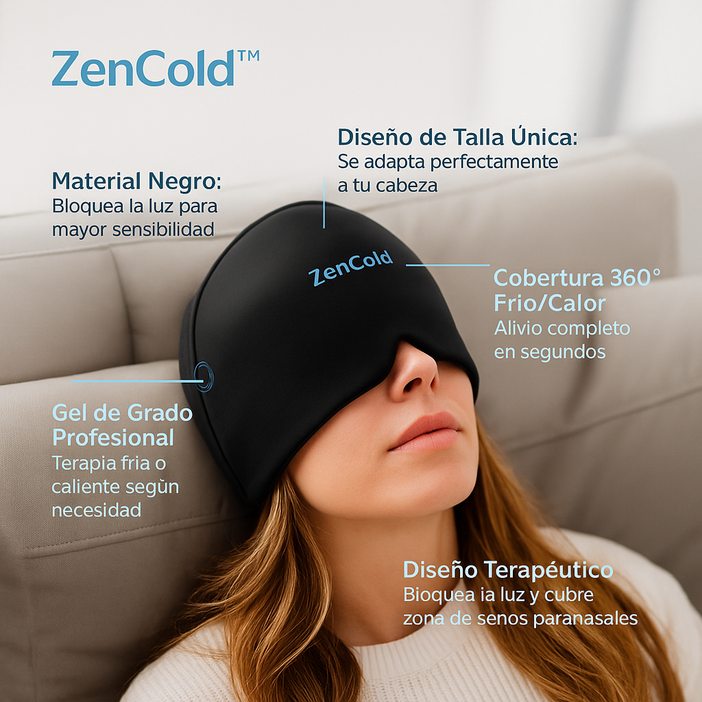Gorro Terapéutico ZenCold™ para Migrañas y Estrés