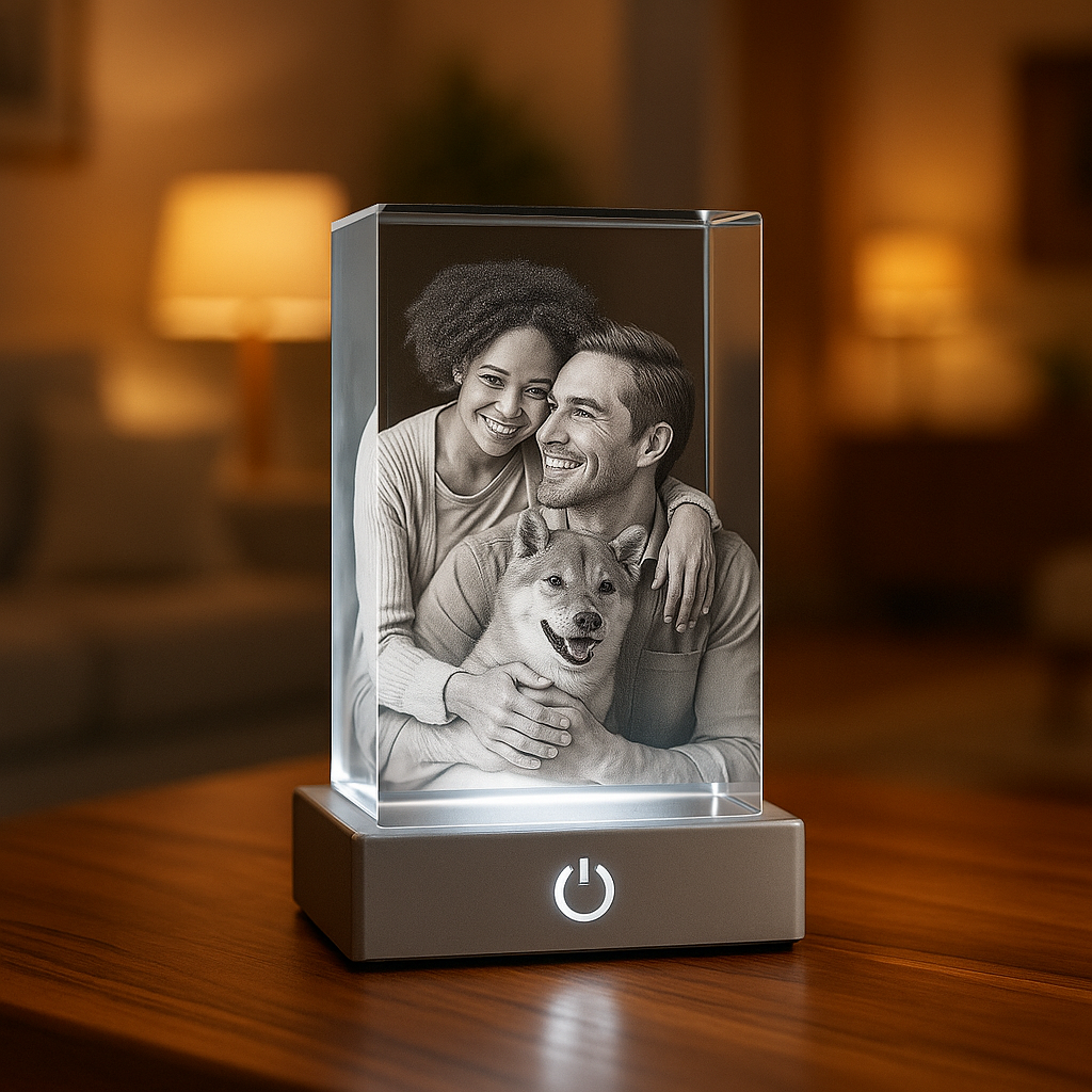 Everlight™ 3D Crystal Memorial – Personalised Tribute