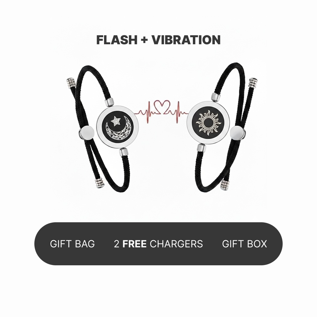 Pulse Bond™ Touch Bracelets for Couples