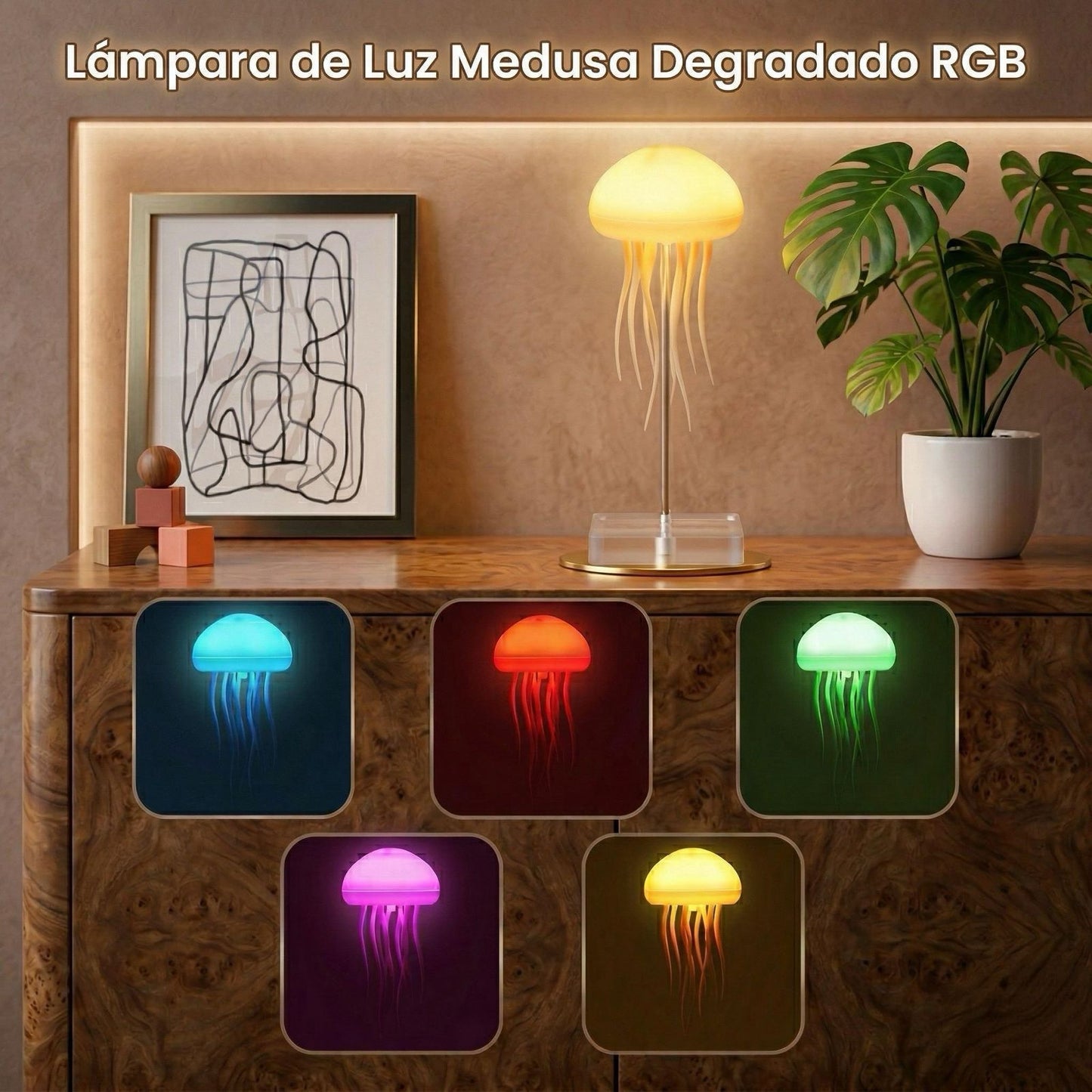 Lámpara Medusa Relajante con Movimiento – Maréa™